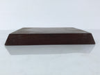 Japanese Wooden Flower Vase Stand Vtg Simple Kadai Board Ikebana Bonsai WT574