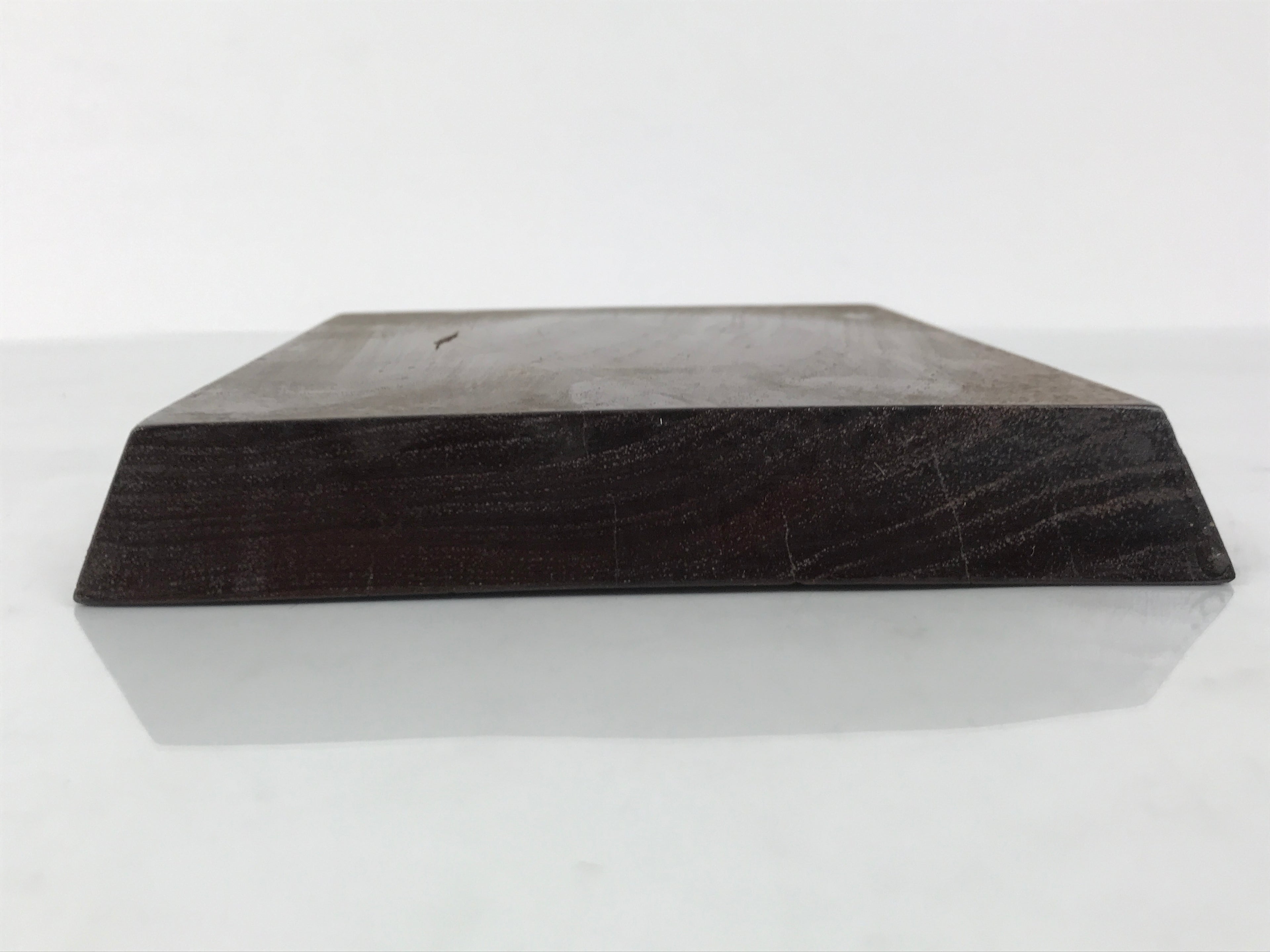 Japanese Wooden Flower Vase Stand Vtg Simple Kadai Board Ikebana Bonsai WT574