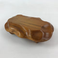Japanese Wooden Flower Vase Stand Vtg Small Kadai Board Ikebana Bonsai WT444