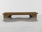 Japanese Wooden Flower Vase Stand Vtg Small Kadai Board Ikebana Bonsai WT572