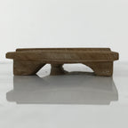 Japanese Wooden Flower Vase Stand Vtg Small Kadai Board Ikebana Bonsai WT572