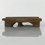 Japanese Wooden Flower Vase Stand Vtg Small Kadai Board Ikebana Bonsai WT572