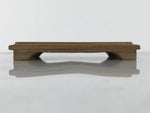 Japanese Wooden Flower Vase Stand Vtg Small Kadai Board Ikebana Bonsai WT572