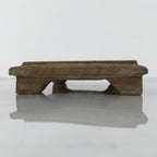 Japanese Wooden Flower Vase Stand Vtg Small Kadai Board Ikebana Bonsai WT572