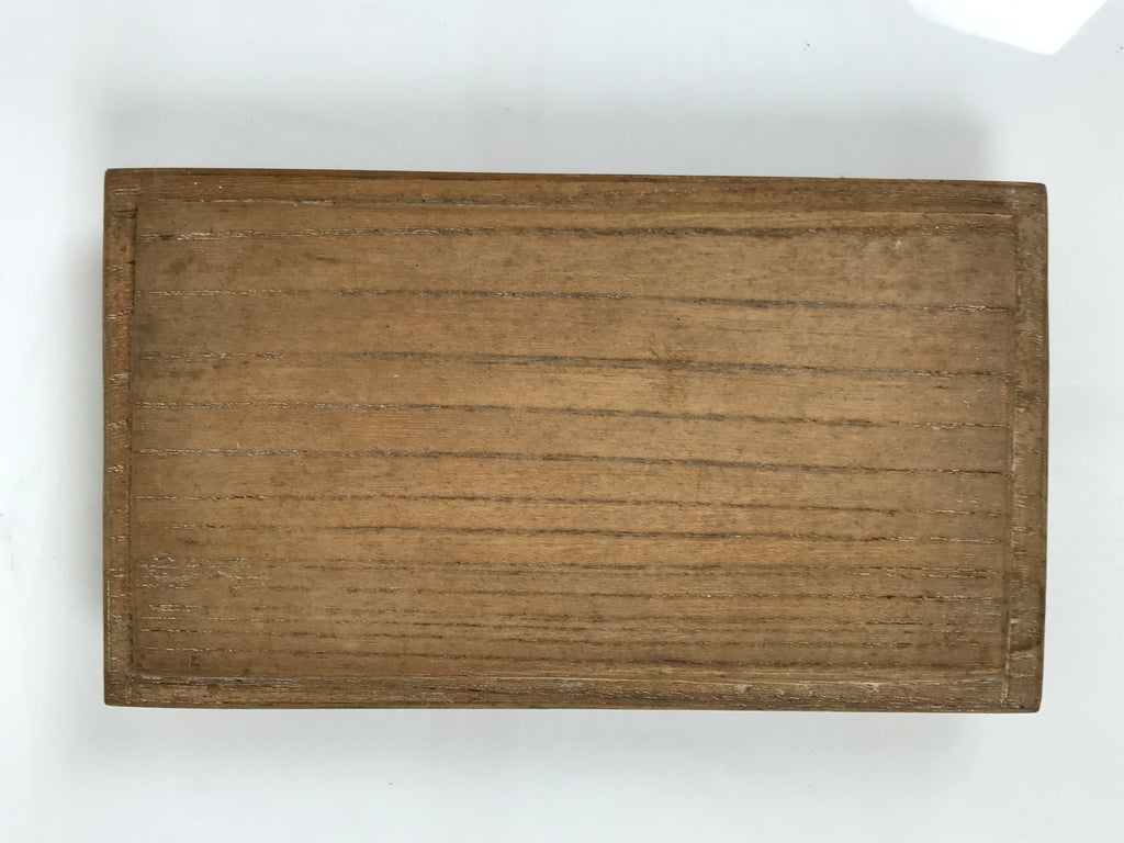 Japanese Wooden Flower Vase Stand Vtg Small Kadai Board Ikebana Bonsai WT572
