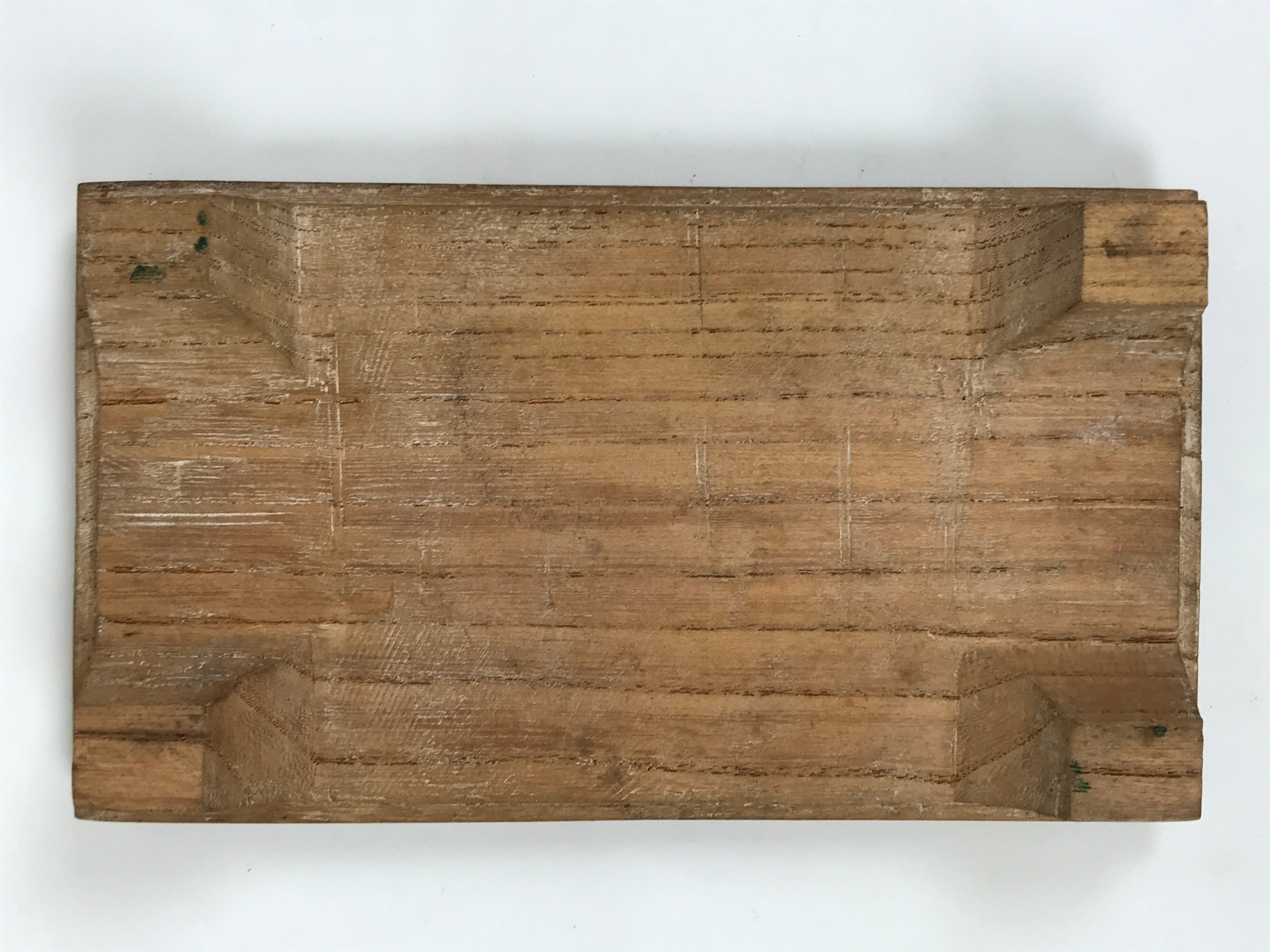 Japanese Wooden Flower Vase Stand Vtg Small Kadai Board Ikebana Bonsai WT572