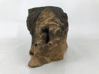 Japanese Wooden Flower Vase Stand Vtg Stump Kadai Board Ikebana Bonsai WT555