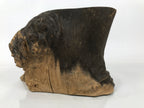 Japanese Wooden Flower Vase Stand Vtg Stump Kadai Board Ikebana Bonsai WT555