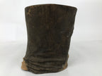 Japanese Wooden Flower Vase Stand Vtg Stump Kadai Board Ikebana Bonsai WT555