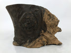 Japanese Wooden Flower Vase Stand Vtg Stump Kadai Board Ikebana Bonsai WT555