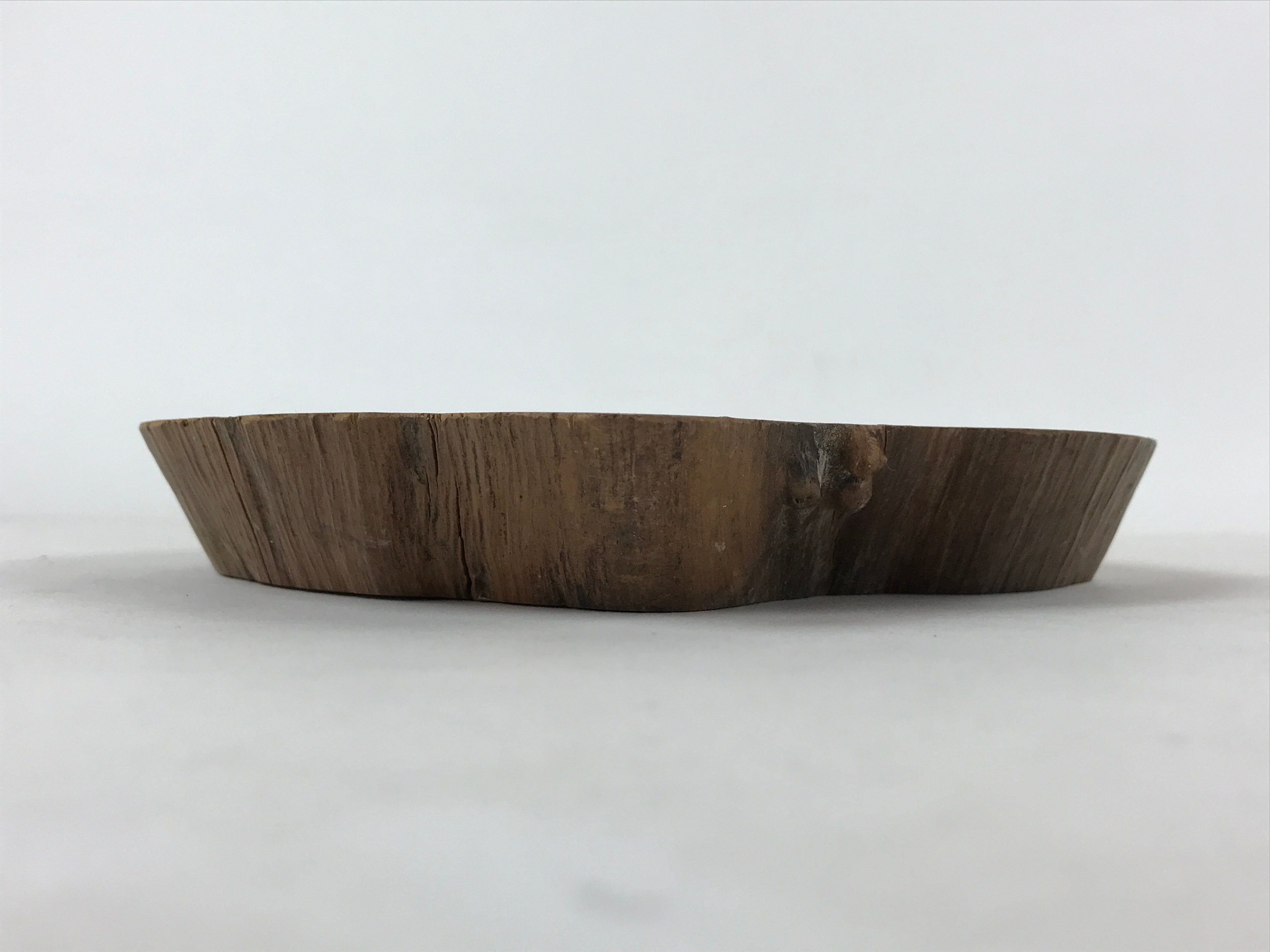 Japanese Wooden Flower Vase Stand Vtg Unique Kadai Board Ikebana Bonsai WT467