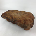 Japanese Wooden Flower Vase Stand Vtg Unique Kadai Board Ikebana Bonsai WT482