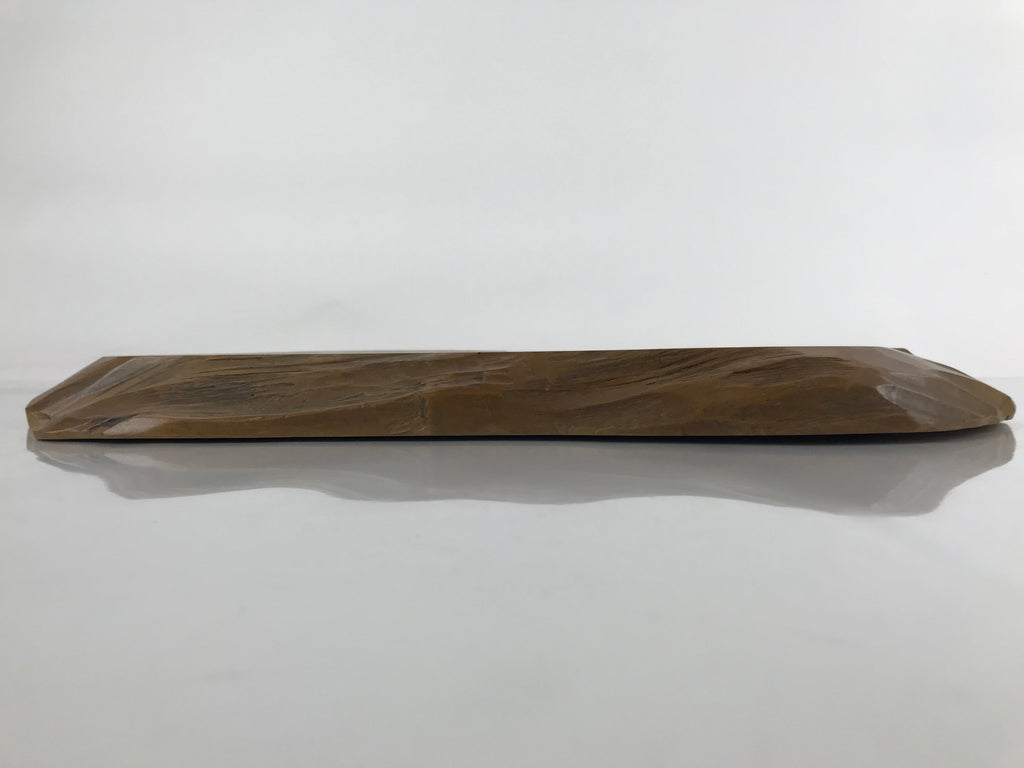 Japanese Wooden Flower Vase Stand Vtg Unique Kadai Board Ikebana Bonsai WT505