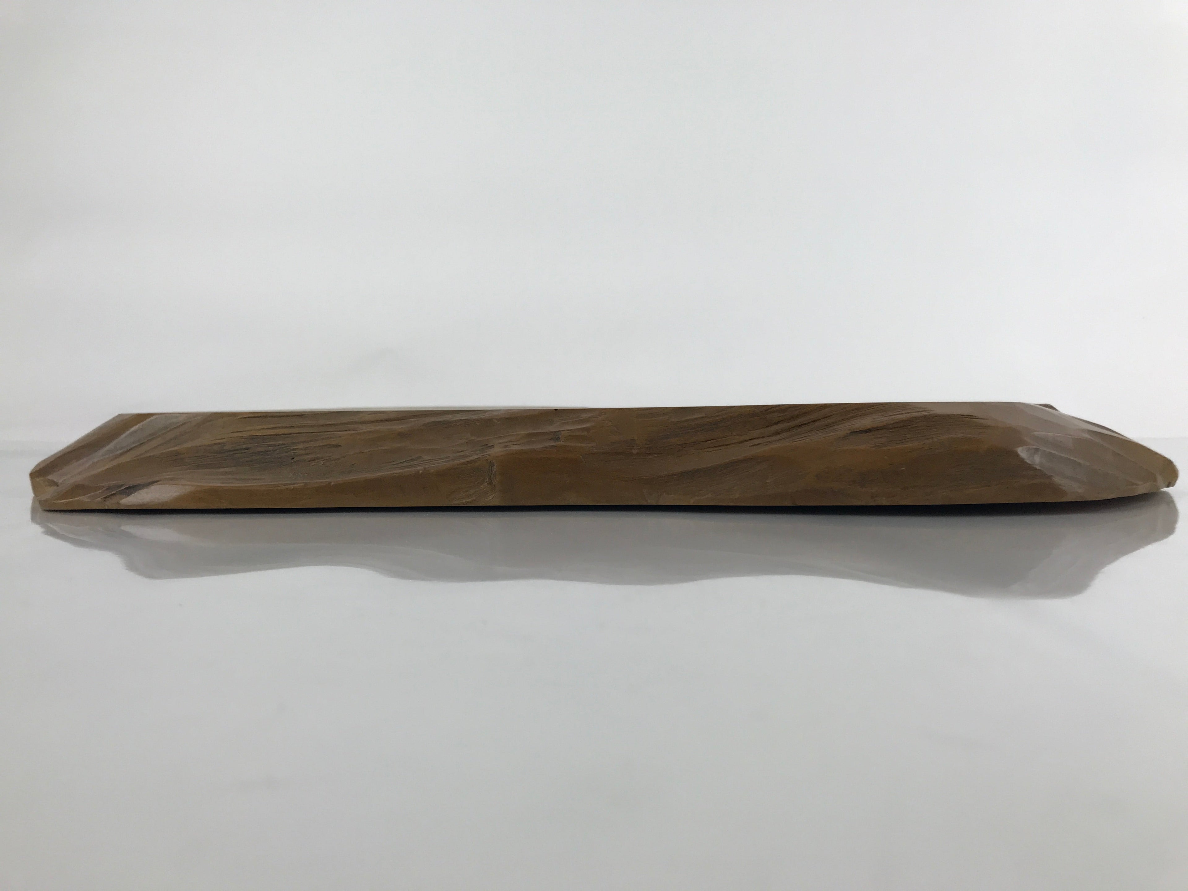 Japanese Wooden Flower Vase Stand Vtg Unique Kadai Board Ikebana Bonsai WT505