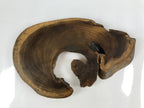 Japanese Wooden Flower Vase Stand Vtg Unique Kadai Board Ikebana Bonsai WT523