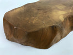 Japanese Wooden Flower Vase Stand Vtg Unique Kadai Board Ikebana Bonsai WT531