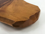 Japanese Wooden Flower Vase Stand Vtg Unique Kadai Board Ikebana Bonsai WT532