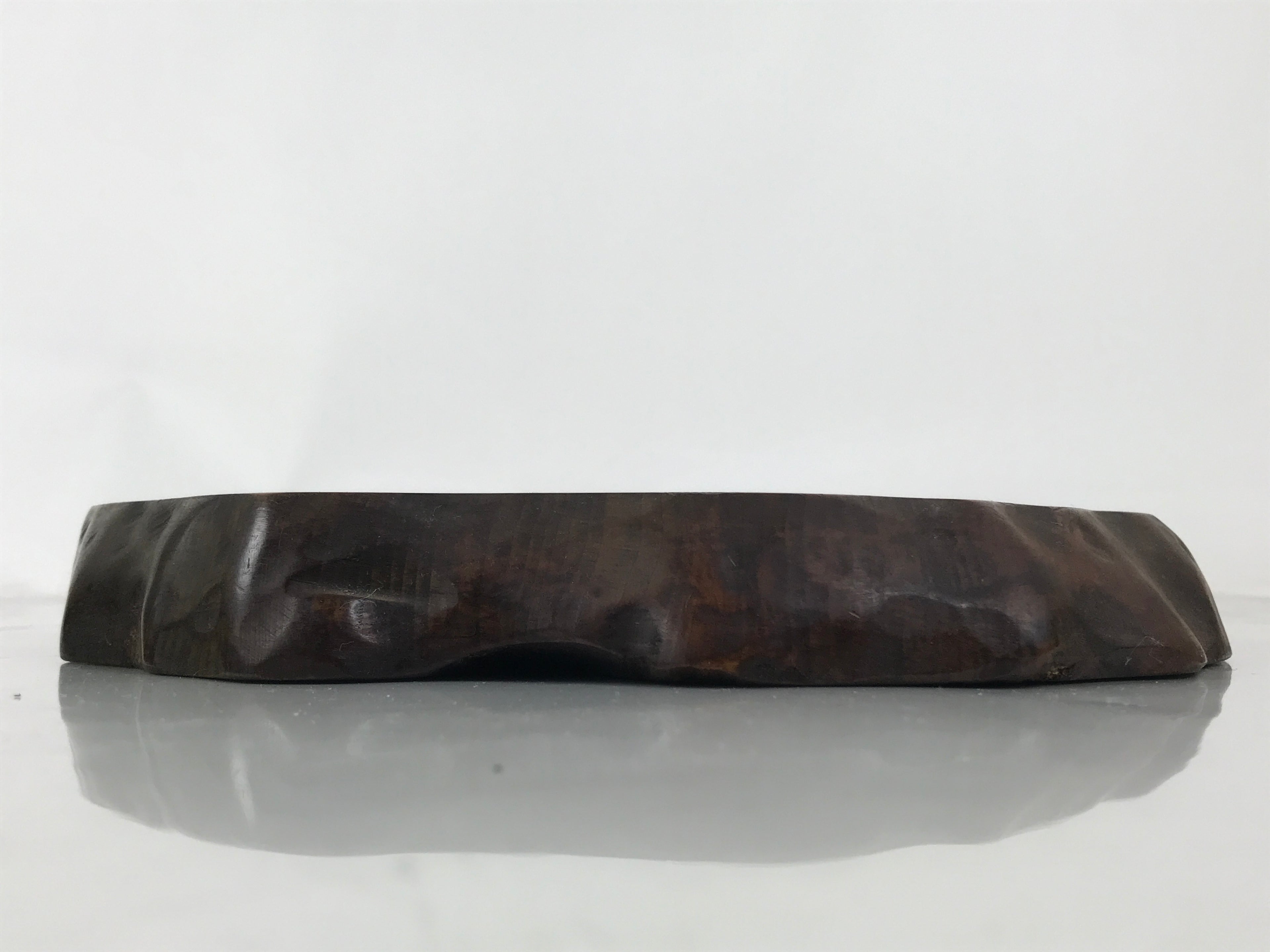 Japanese Wooden Flower Vase Stand Vtg Unique Kadai Board Ikebana Bonsai WT559