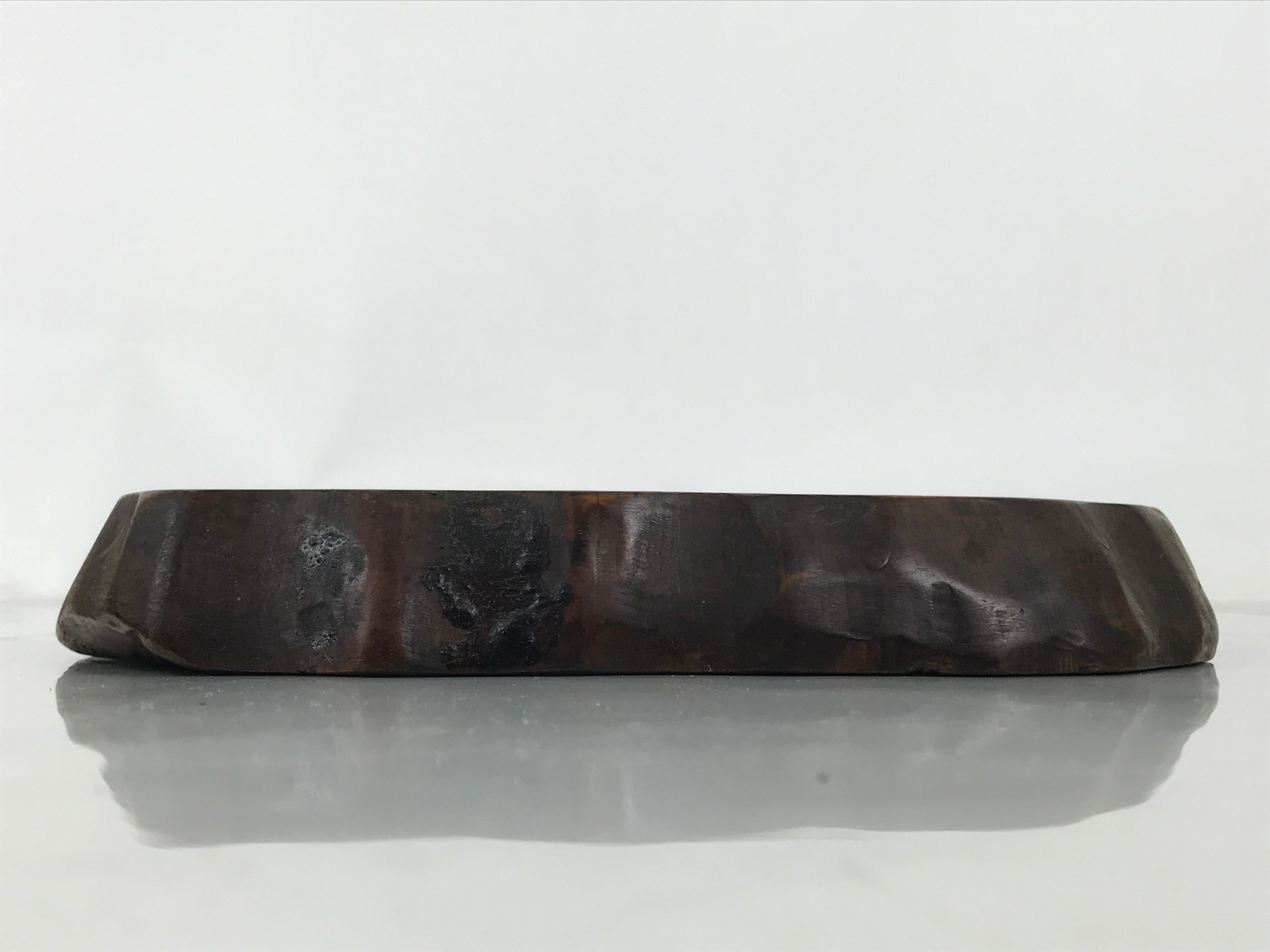 Japanese Wooden Flower Vase Stand Vtg Unique Kadai Board Ikebana Bonsai WT559