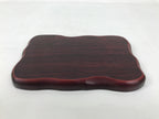 Japanese Wooden Flower Vase Stand Vtg Unique Kadai Board Ikebana Bonsai WT564