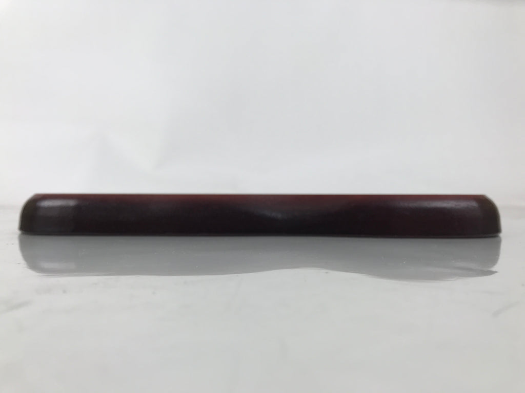 Japanese Wooden Flower Vase Stand Vtg Unique Kadai Board Ikebana Bonsai WT564