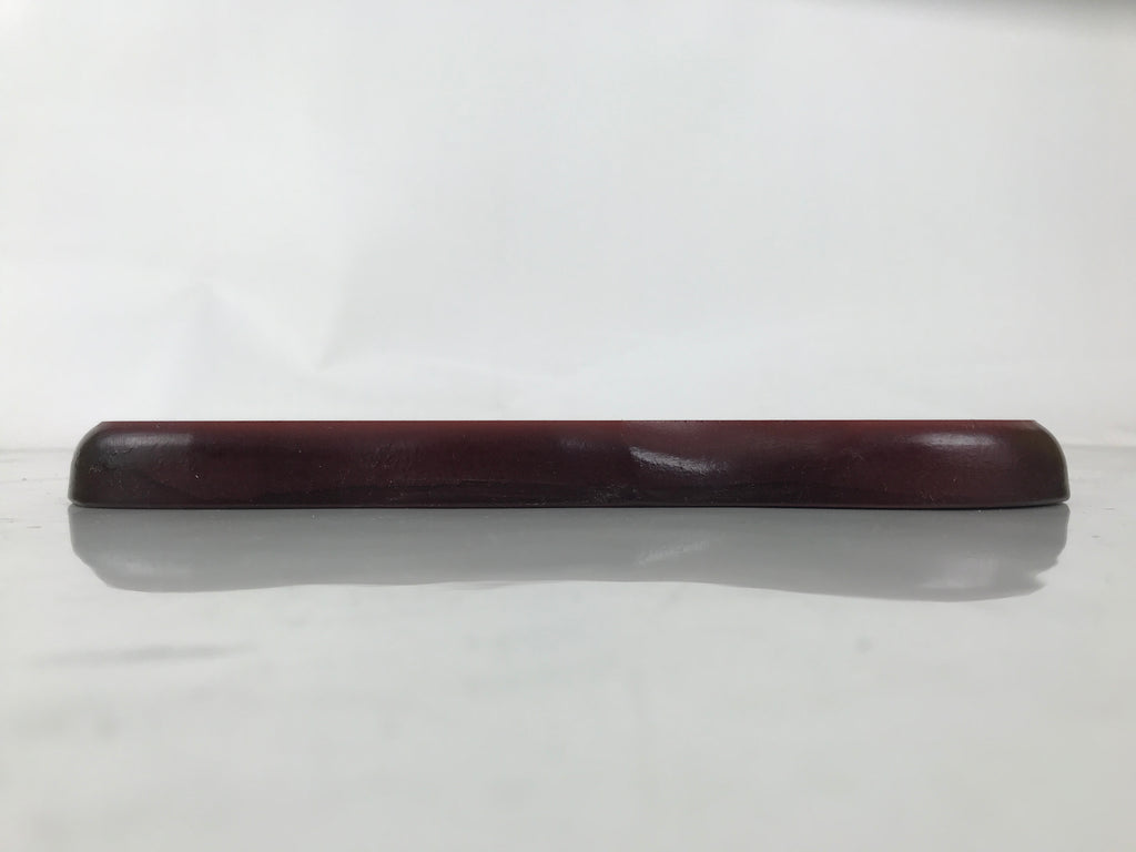 Japanese Wooden Flower Vase Stand Vtg Unique Kadai Board Ikebana Bonsai WT564