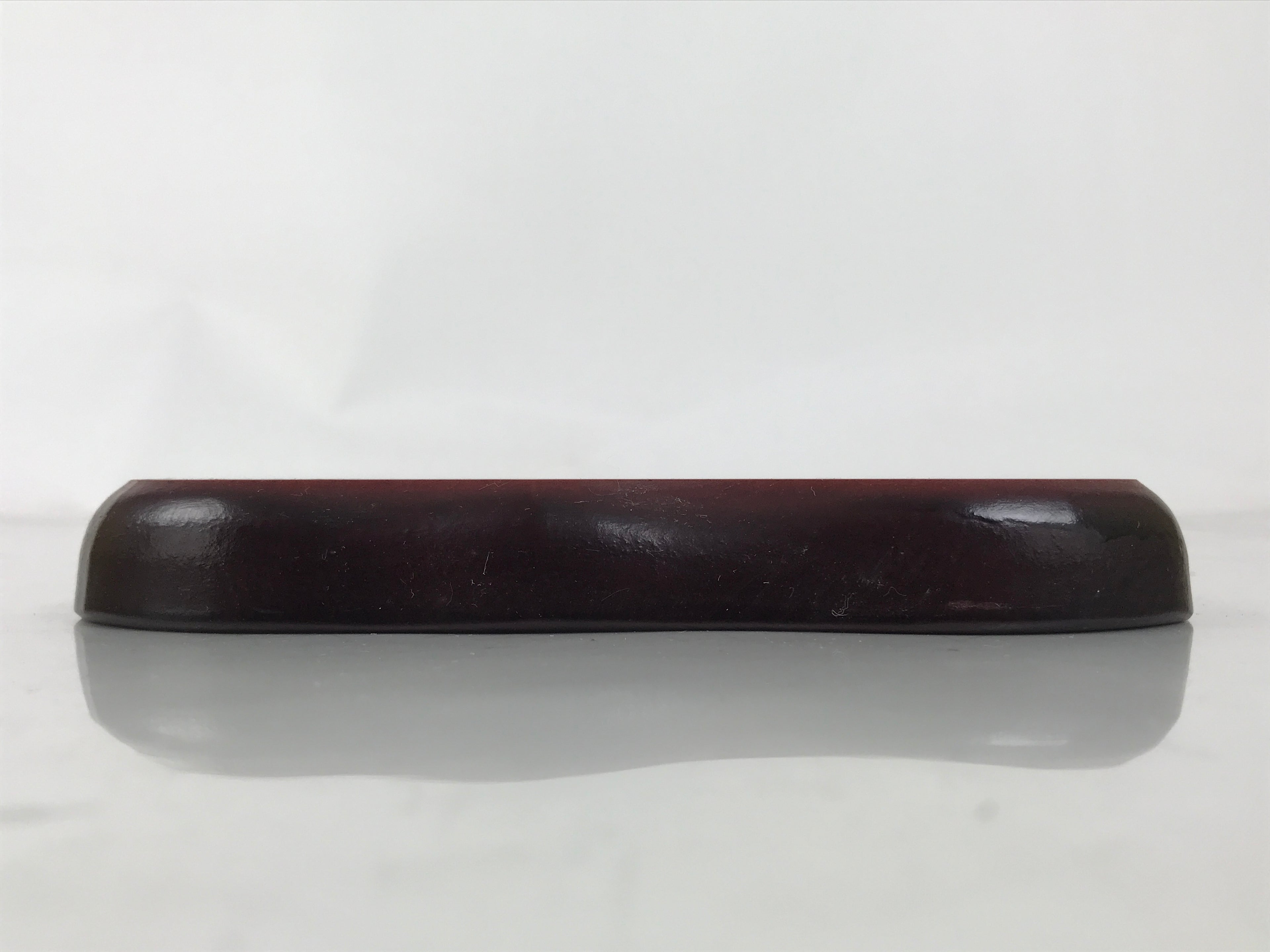 Japanese Wooden Flower Vase Stand Vtg Unique Kadai Board Ikebana Bonsai WT564