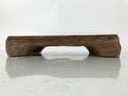 Japanese Wooden Flower Vase Stand Vtg Unique Kadai Board Ikebana Bonsai WT568
