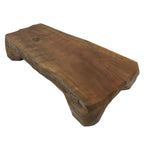 Japanese Wooden Flower Vase Stand Vtg Unique Kadai Board Ikebana Bonsai WT568