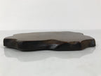 Japanese Wooden Flower Vase Stand Vtg Unique Kadai Board Ikebana Bonsai WT573