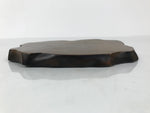 Japanese Wooden Flower Vase Stand Vtg Unique Kadai Board Ikebana Bonsai WT573