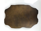 Japanese Wooden Flower Vase Stand Vtg Unique Kadai Board Ikebana Bonsai WT573