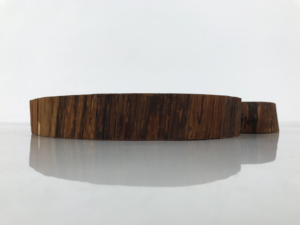 Japanese Wooden Flower Vase Stand Vtg Unique Kadai Board Ikebana Bonsai WT598