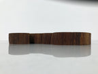 Japanese Wooden Flower Vase Stand Vtg Unique Kadai Board Ikebana Bonsai WT598