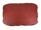 Japanese Wooden Flower Vase Stand Vtg Unique Kadai Board Ikebana Bonsai WT601