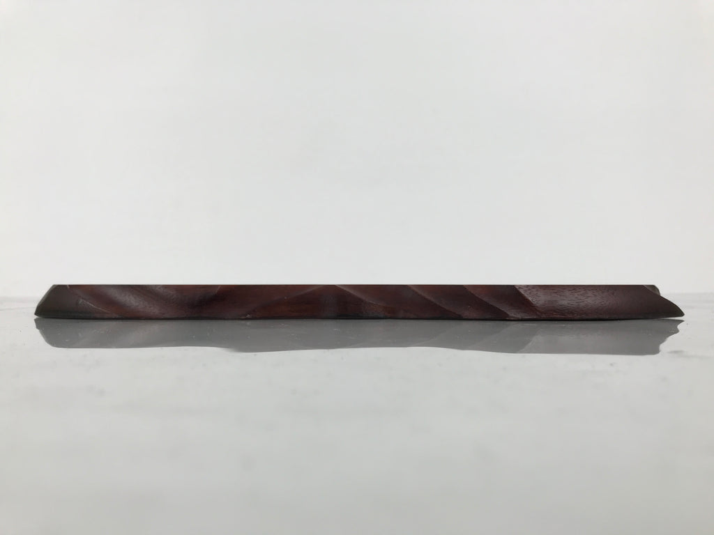 Japanese Wooden Flower Vase Stand Vtg Unique Kadai Board Ikebana Bonsai WT601