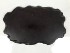 Japanese Wooden Flower Vase Stand Vtg Unique Kadai Board Ikebana Bonsai WT603