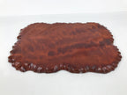 Japanese Wooden Flower Vase Stand Vtg Unique Kadai Board Ikebana Bonsai WT604