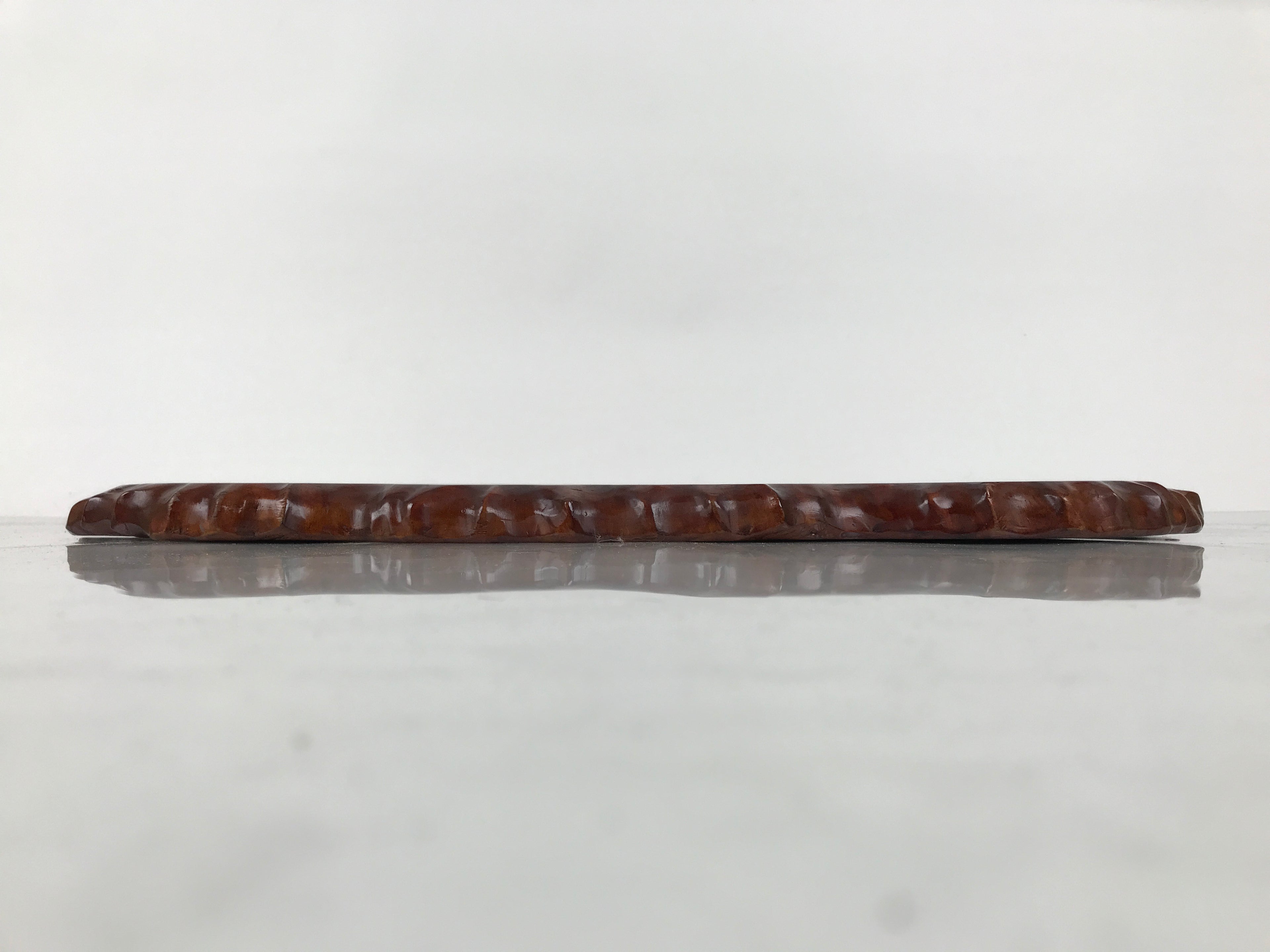 Japanese Wooden Flower Vase Stand Vtg Unique Kadai Board Ikebana Bonsai WT604