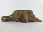 Japanese Wooden Flower Vase Stand Vtg Unique Stump Kadai Ikebana Bonsai WT449