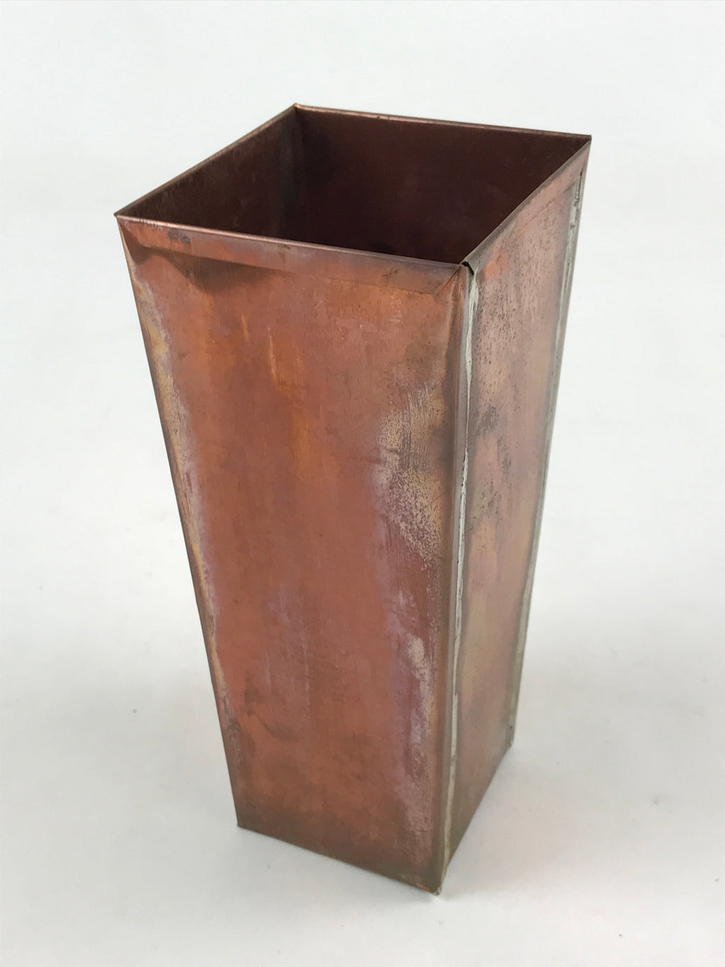 Japanese Wooden Flower Vase Vtg Kabin Ikebana Arrangement Natural Brown FK49