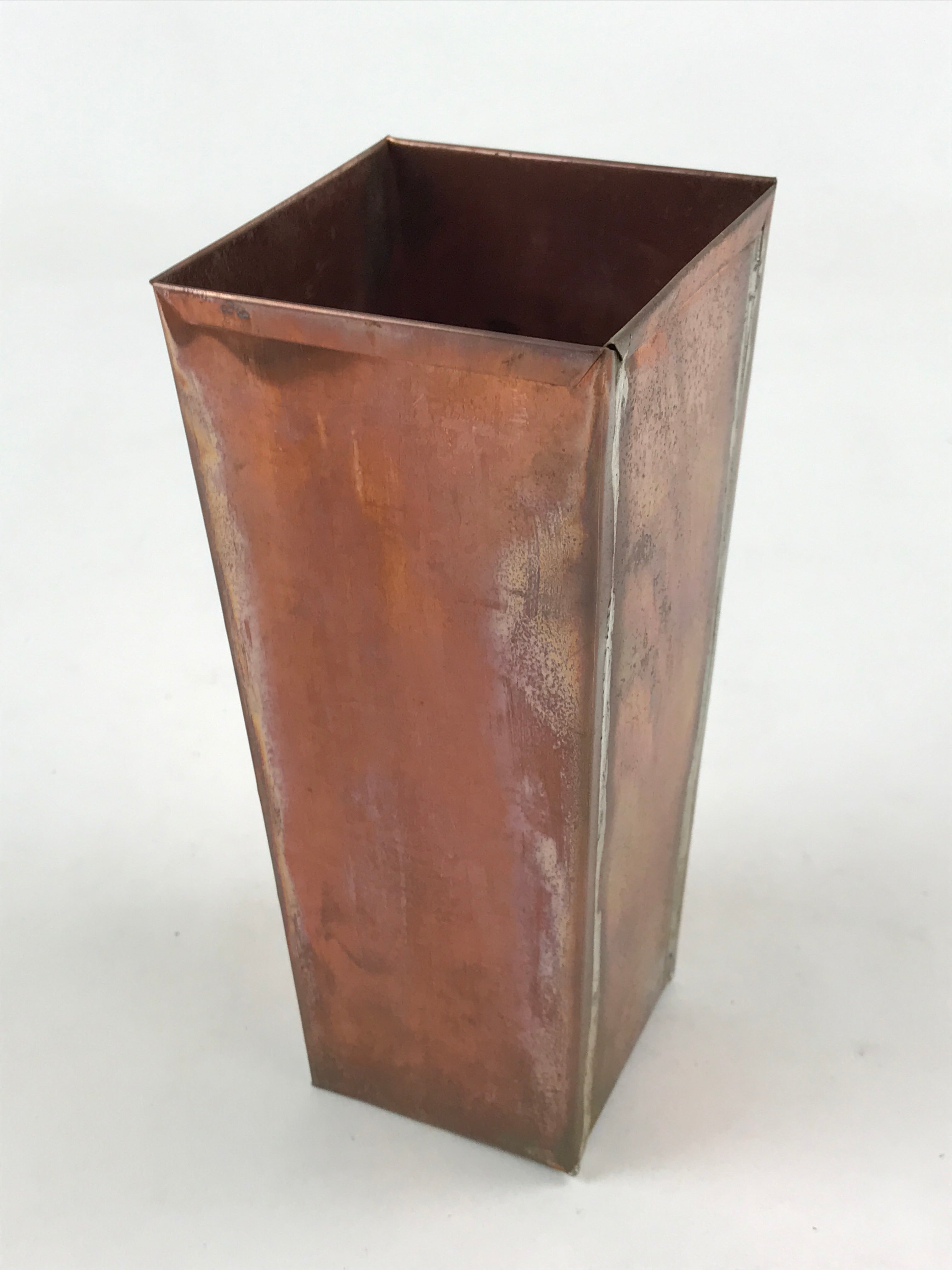 Japanese Wooden Flower Vase Vtg Kabin Ikebana Arrangement Natural Brown FK49