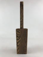 Japanese Wooden Flower Vase Vtg Kabin Ikebana Arrangement Natural Brown FK49