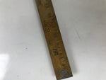 Japanese Wooden Folding Ruler Vtg Woodworking Tool Carpentry Kanejaku T321