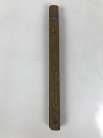 Japanese Wooden Folding Ruler Vtg Woodworking Tool Carpentry Kanejaku T321