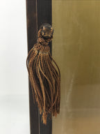 Japanese Wooden Frame Glass Display Case Vtg Hina Doll Figurine Statue ID658