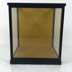 Japanese Wooden Frame Glass Display Case Vtg Hina Doll Figurine Statue ID659