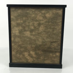 Japanese Wooden Frame Glass Display Case Vtg Hina Doll Figurine Statue ID659