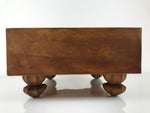 Japanese Wooden Go Board Vtg Igo Game Table Goban Leg Heso 19X19 Grid GB105