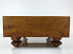Japanese Wooden Go Board Vtg Igo Game Table Goban Leg Heso 19X19 Grid GB105